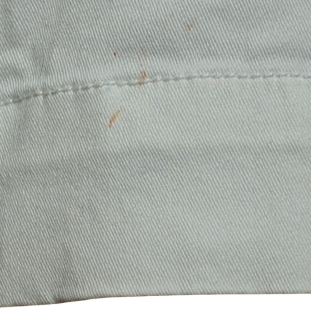 American Eagle Outfitters White Midi Stretch Shorts Women's Size 4 With Marks - Picture 7 of 8